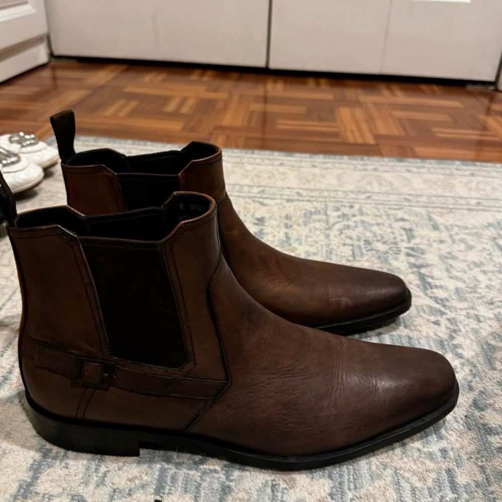 Men's Brown Leather Chelsea Boots